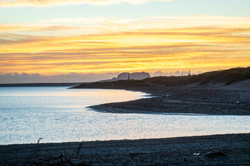 Sunrise over a desert beach. Shot on the Sea of Cortez, Baja de California Sur, Mexico