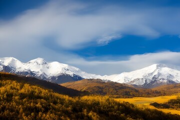 Fototapeta premium Mountains in the clouds