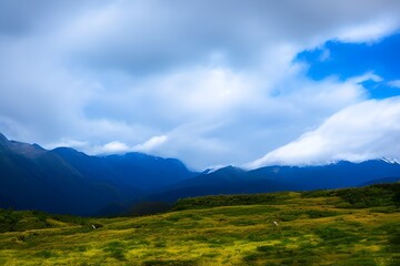Mountains in the clouds