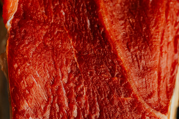 Macro photograph of beef texture. Food concept.