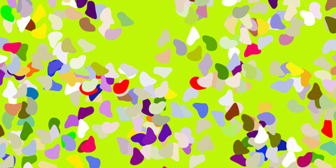 Light multicolor vector backdrop with chaotic shapes.