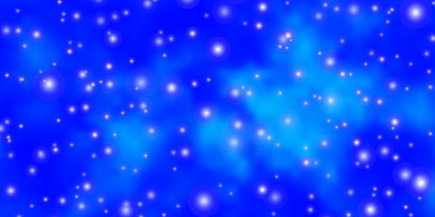 Light BLUE vector layout with bright stars.