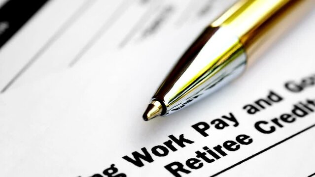 Work pay and retire creditc form dilly shot
