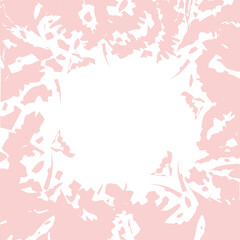 Fototapeta na wymiar Abstract motley spots in trendy pale pink hues in watercolor manner. Copyspace. Texture. Isolate