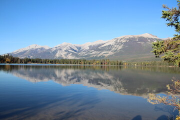 reflection in the lake edith, Jasper National Park, Alberta