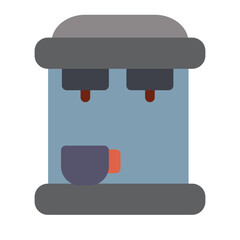 Coffee Machine Flat Icon