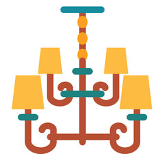 Ceiling Lighting Flat Icon