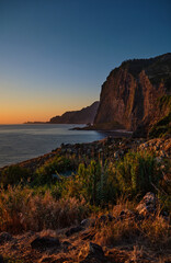 Sunrise on the north side of Madeira Island 