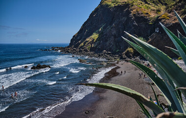 Maiata beach at the Porto da Cruz village - Madeira Island