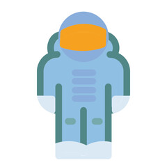 Fototapeta premium Astronaut Flat Icon