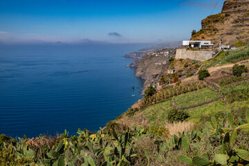 Fototapeta na wymiar Ocean view from the cliff - Madeira Island