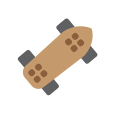 Skateboarding Flat Icon