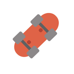 Skateboarding Flat Icon