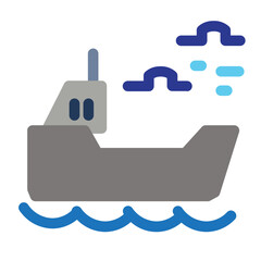 Tanker Flat Icon