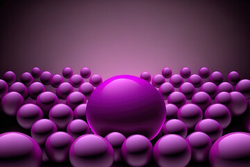 backdrop with an intense purple sphere. Generative AI