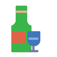 Wine Flat Icon