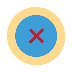 Obraz premium Cancel Flat Icon