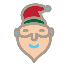 Santa Flat Icon