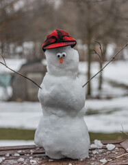 stormy Kromer snowman