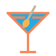 Cocktail Flat Icon