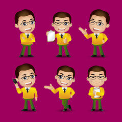 Obraz premium Men with different poses