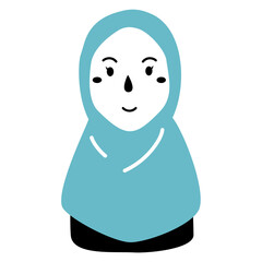 hijab people doodle