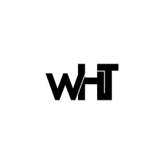 Obraz premium wht letter initial monogram logo design