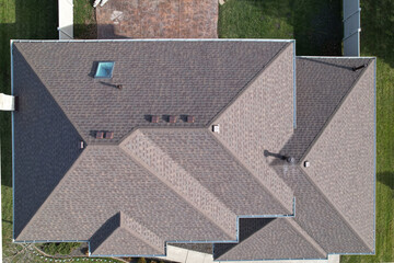 Aerial of a new house roof  © Kevin