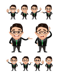 Fototapeta premium Set of people characters