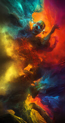 Fototapeta na wymiar abstract colorful background, Generative IA