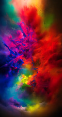 abstract colorful background, Generative IA