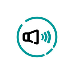 Sound vector icon, music volume symbol. Modern, simple flat vector illustration for web site or mobile app