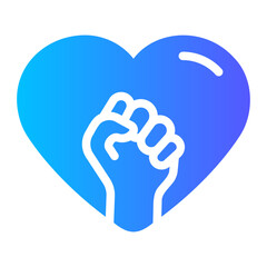 human rights gradient icon