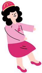 Mother open her arms