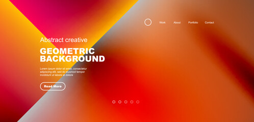 Bright fluid gradient circles abstract background. Business or technology design for wallpaper, banner, background, landing page, wall art, invitation, prints