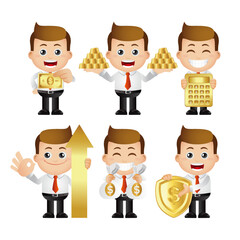 Cute Set - Set of businessman