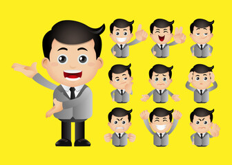 Cute Set - Set of businessman