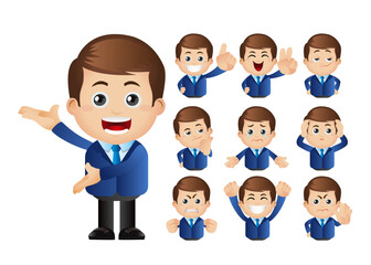 Cute Set - Set of businessman