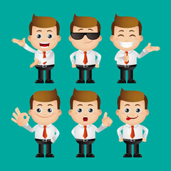 Cute Set - Set of business character