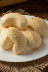 Typical Brazilian snack cheese biscuit.