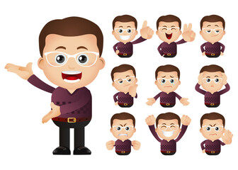 Cute Set - Set of business people