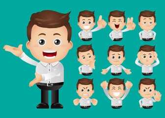 Cute Set - Set of businessman