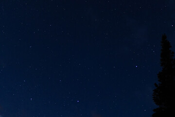 Fototapeta na wymiar Night Sky Over Rocky Mountain National Park