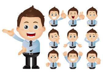 Cute Set - Set of business people