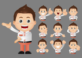 Cute Set - Set of businessman