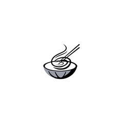 noodle logo design. suitable for any business related to ramen, noodles, fast food restaurant, Korean food, Japanese food or any other business