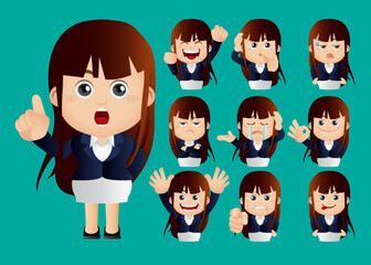 Cute Set - Set of businesswomen