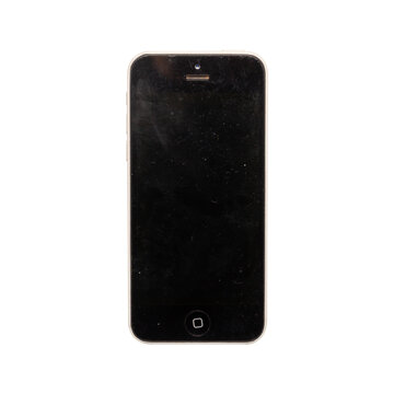 vintage mobile phone iphone 5c png asset isolated on transparent background