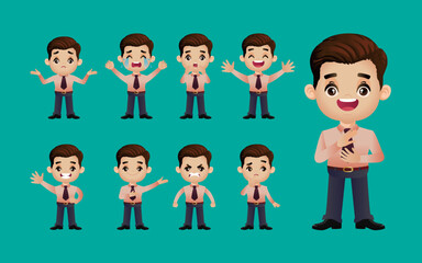 Cute Set - Set of business people 