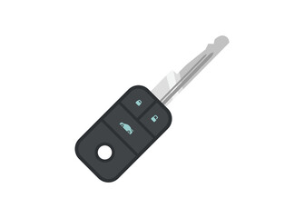 Electronic car key. Simple flat illustration.